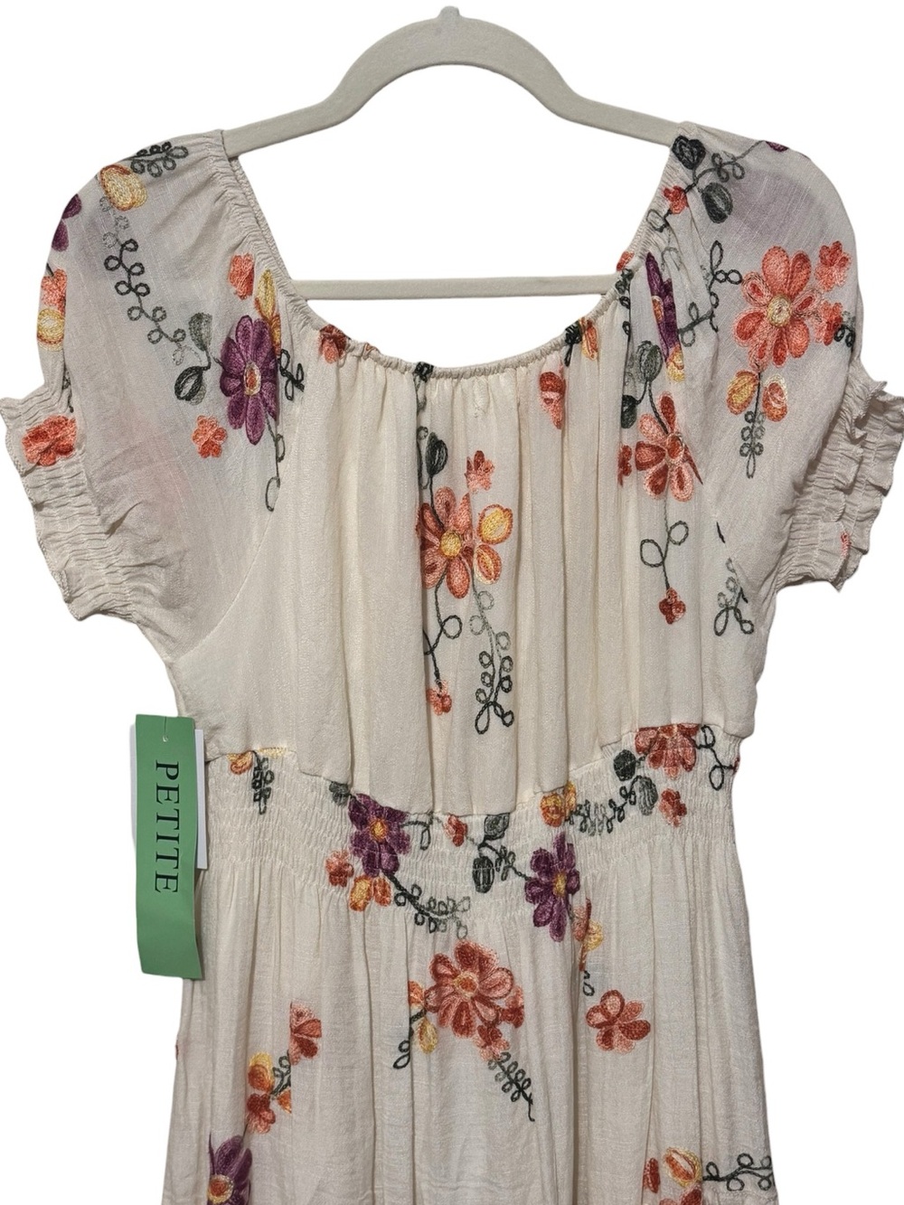 KINDRED Petite Floral Tiered Maxi Dress XLP 19” p2p Cream Multi $88 Retail 
NWT - Picture 11 of 12